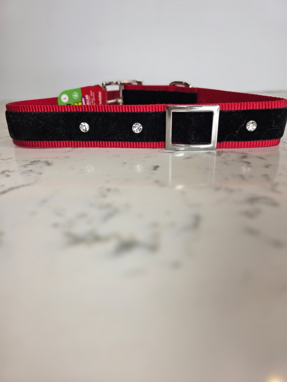 *4 For $25* Red And Black Velvet  With Rhinestones